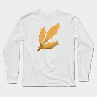 Spiral brown leaf Long Sleeve T-Shirt